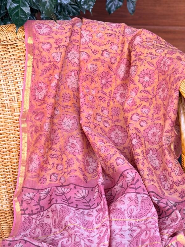 CHANDERI SILK PRINTED DUPATTA - Image 2