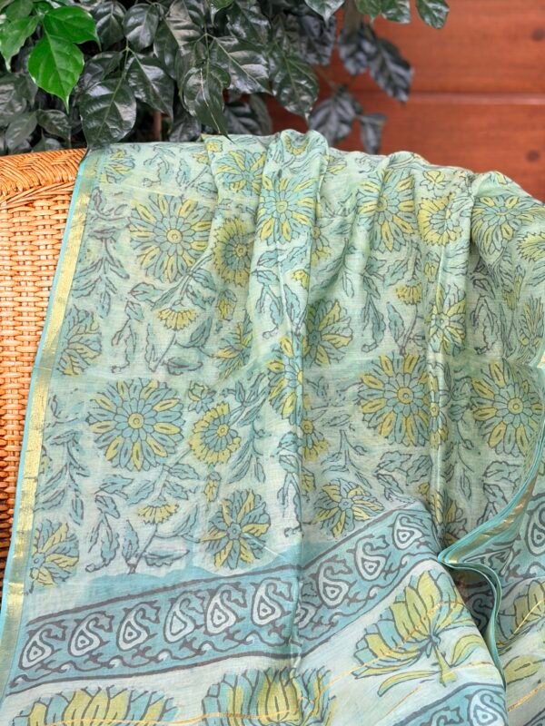 CHANDERI SILK PRINTED DUPATTA - Image 2