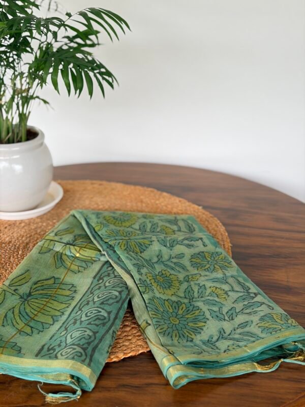CHANDERI SILK PRINTED DUPATTA - Image 3