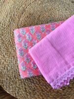 HANDBLOCK PRINTED TOP AND KOTA COTTON DUPATTA - Image 3