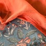 HANDBLOCK PRINTED TOP AND KOTA COTTON DUPATTA