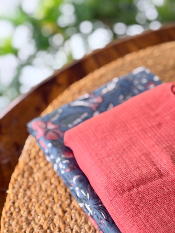 HANDBLOCK PRINTED TOP AND KOTA COTTON DUPATTA - Image 4