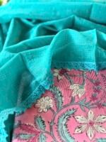 HANDBLOCK PRINTED TOP AND KOTA COTTON DUPATTA - Image 6
