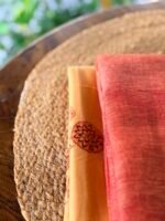 HANDBLOCK PRINTED TOP AND LINEN DUPATTA - Image 3
