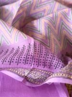 CHANDERI TOP AND HANDBLOCK PRINTED KOTA DUPATTA - Image 3