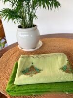 MUL CHANDERI SILK TOP AND MUL CHANDERI PRINTED DUPATTA - Image 3