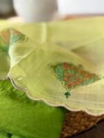 MUL CHANDERI SILK TOP AND MUL CHANDERI PRINTED DUPATTA - Image 4