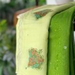 MUL CHANDERI SILK TOP AND MUL CHANDERI PRINTED DUPATTA