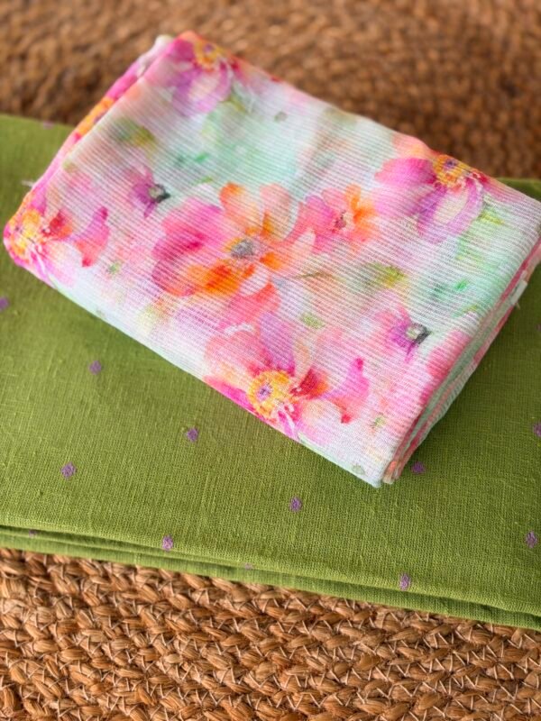 LINEN COTTON TOP AND KOTA PRINTED DUPATTA - Image 4