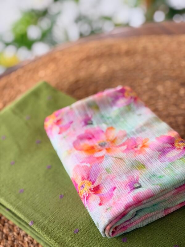 LINEN COTTON TOP AND KOTA PRINTED DUPATTA - Image 2