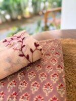HANDBLOCK PRINTED TOP AND KOTA COTTON DUPATTA