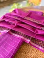 PURE JAMDHANI COTTON TOP AND CHANDERI PRINTED DUPATTA - Image 3