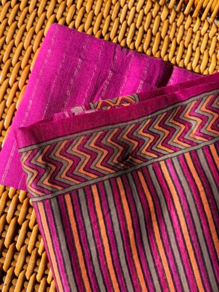 PURE JAMDHANI COTTON TOP AND CHANDERI PRINTED DUPATTA
