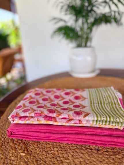 COTTON TOP AND KOTA PRINTED DUPATTA