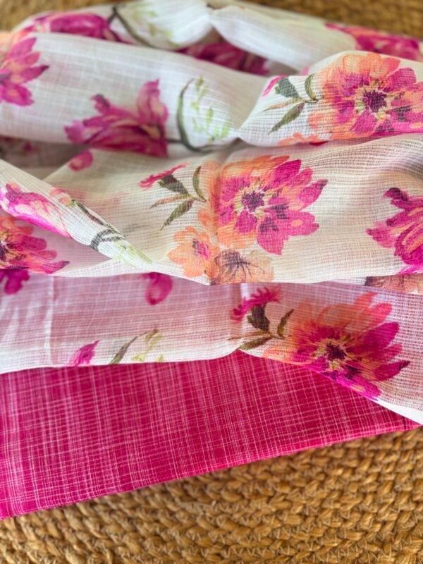 COTTON TOP AND PRINTED KOTA DUPATTA - Image 5