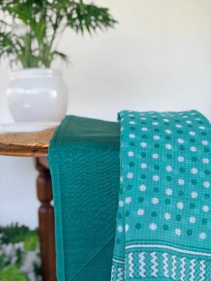 CHANDERI TOP AND KOTA PRINTED DUPATTA