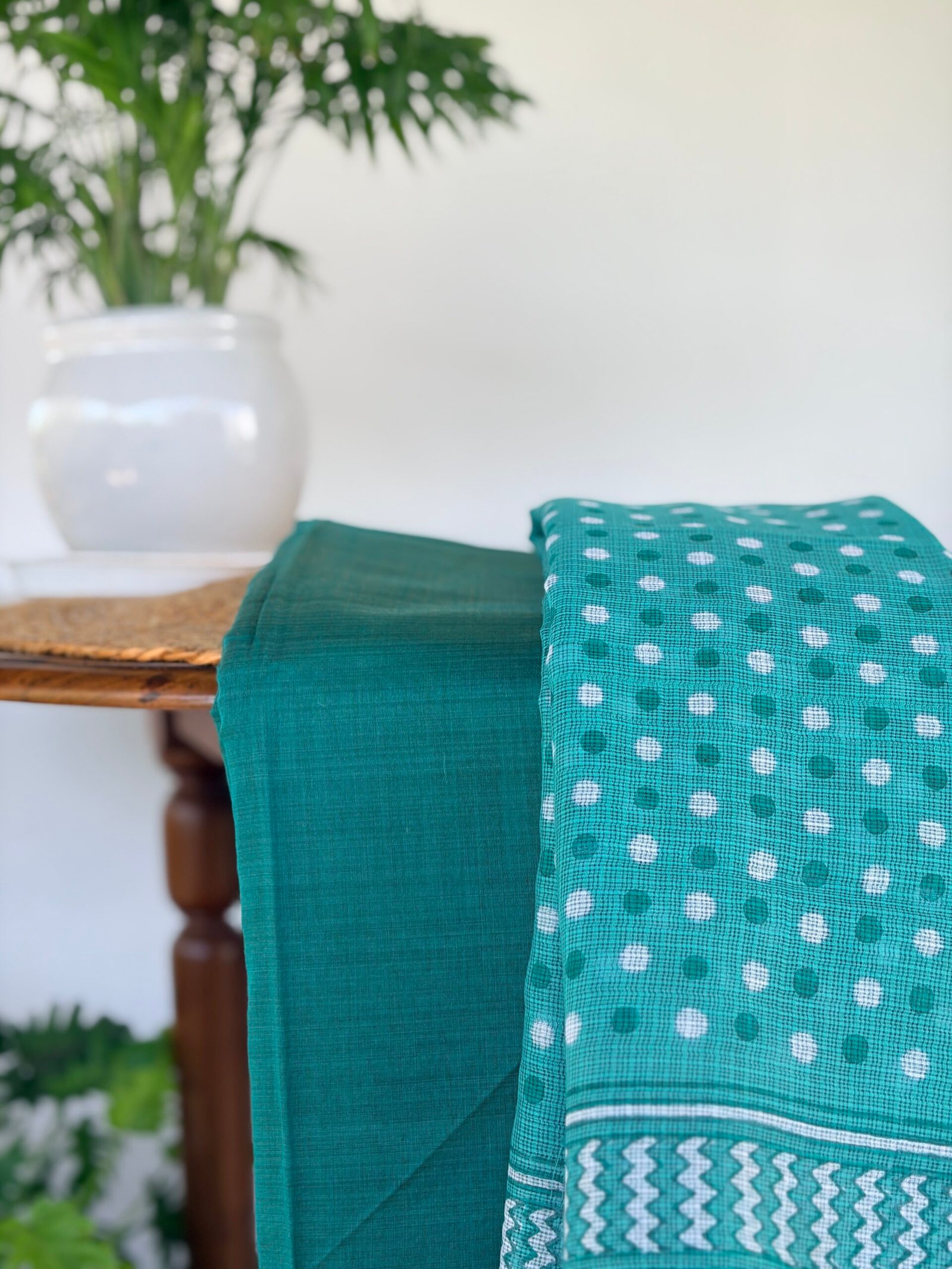 IMG_8728 CHANDERI TOP AND KOTA PRINTED DUPATTA - Image 1