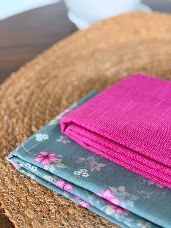 COTTON TOP AND PRINTED SILK COTTON BOTTOM - Image 6