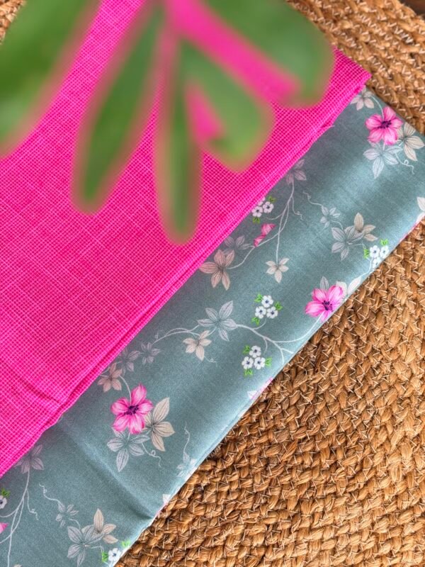 COTTON TOP AND PRINTED SILK COTTON BOTTOM - Image 2