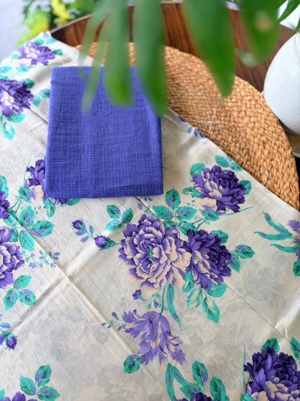 PREMIUM CHANDERI PRINTED TOP AND KOTA COTTON DUPATTA - Image 2