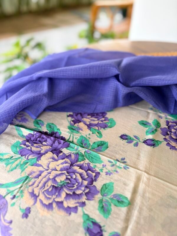 PREMIUM CHANDERI PRINTED TOP AND KOTA COTTON DUPATTA - Image 6