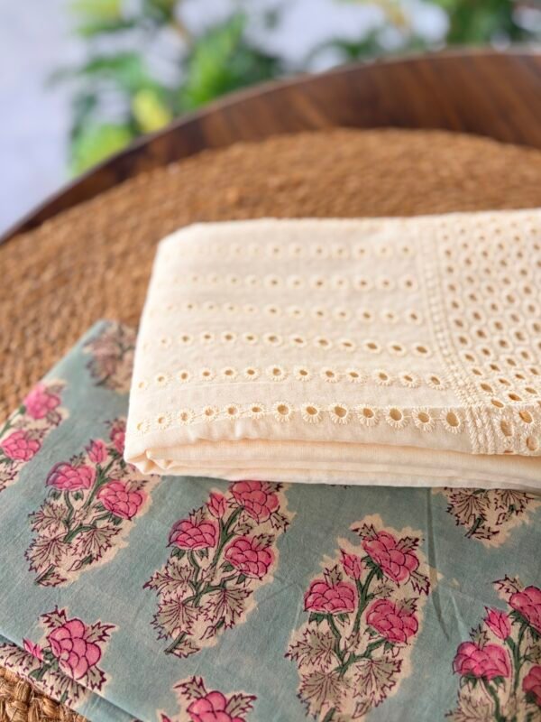 HANDBLOCK PRINTED TOP AND HAKOBA BOTTOM - Image 6