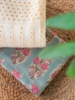 HANDBLOCK PRINTED TOP AND HAKOBA BOTTOM