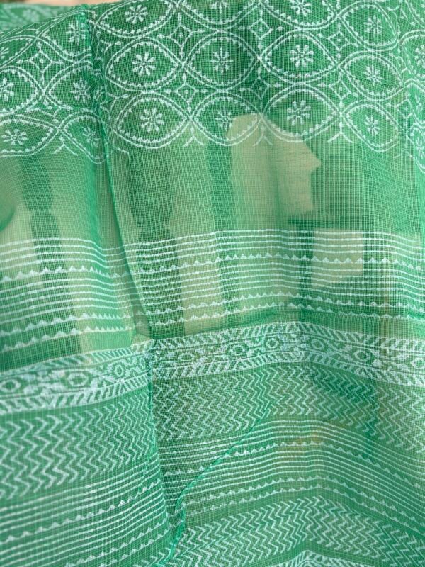 PURE KOTA COTTON HANDBLOCK PRINTED TOP AND DUPATTA - Image 4