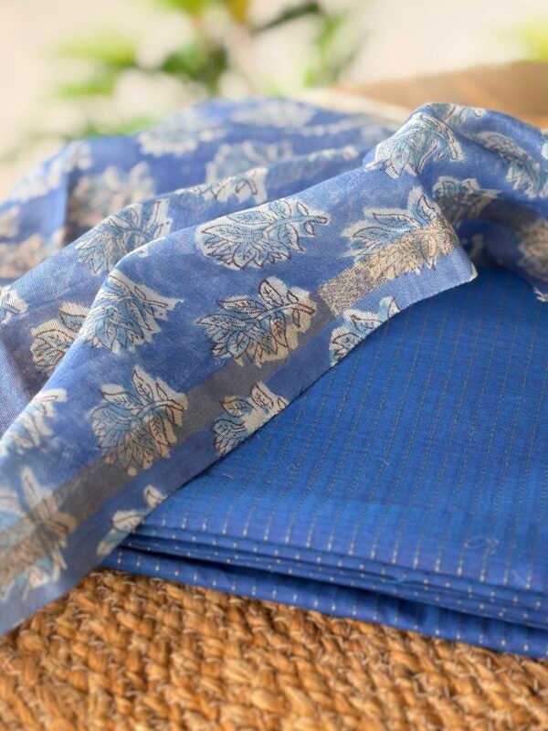 SILK COTTON TOP AND CHANDERI SILK DUPATTA - Image 7