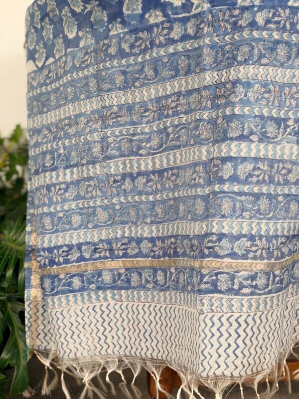 SILK COTTON TOP AND CHANDERI SILK DUPATTA - Image 2