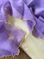 PURE HANDBLOCK PRINTED COTTON TOP AND DUAL SHADE KOTA COTTON DUPATTA