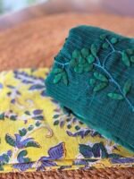 HANDBLOCK PRINTED COTTON TOP AND PATTI KA KAAM KOTA COTTON  DUPATTA