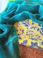 HANDBLOCK PRINTED COTTON TOP AND PATTI KA KAAM KOTA COTTON  DUPATTA - Image 5