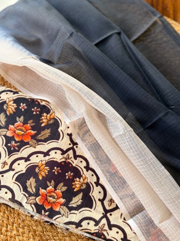 MUL COTTON PRINTED TOP AND DUAL SHADE KOTA DUPATTA - Image 3