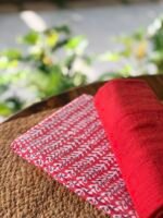 HANDBLOCK PRINTED TOP AND KOTA COTTON DUPATTA WITH LACE - Image 5
