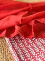 HANDBLOCK PRINTED TOP AND KOTA COTTON DUPATTA WITH LACE - Image 7