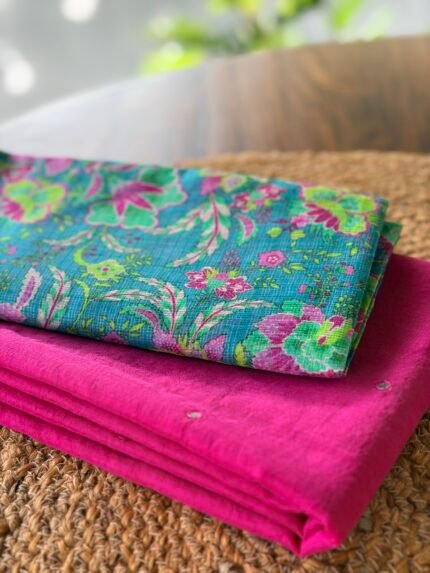 PURE COTTON TOP AND PRINTED KOTA DUPATTA