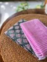 HANDBLOCK PRINTED COTTON TOP AND PRINTED KOTA COTTON DUPATTA - Image 4