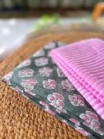 HANDBLOCK PRINTED COTTON TOP AND PRINTED KOTA COTTON DUPATTA - Image 6