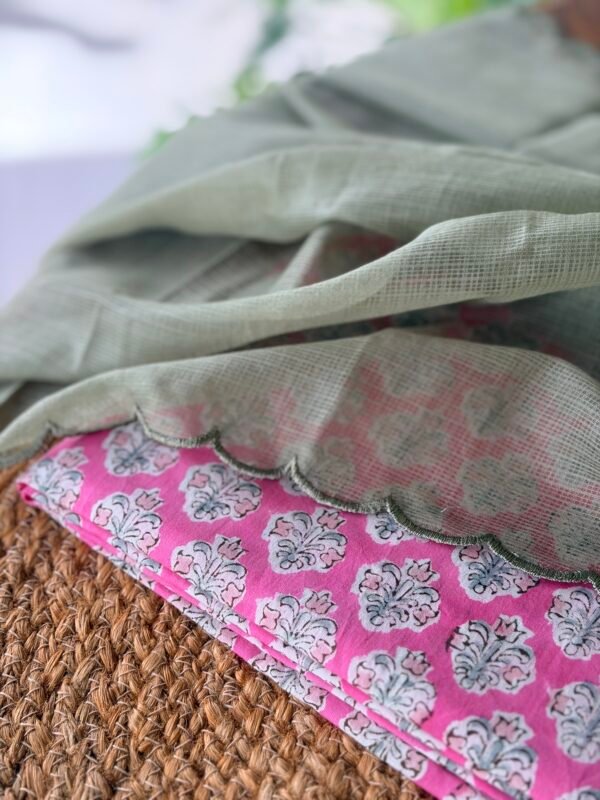 PURE PRINTED CHANDERI KOTA COTTON DUPATTA - Image 5