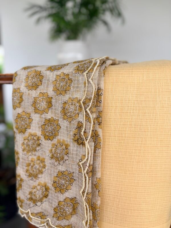 SHIMMER KOTA TOP AND AJRAK KOTA COTTON DUPATTA - Image 4