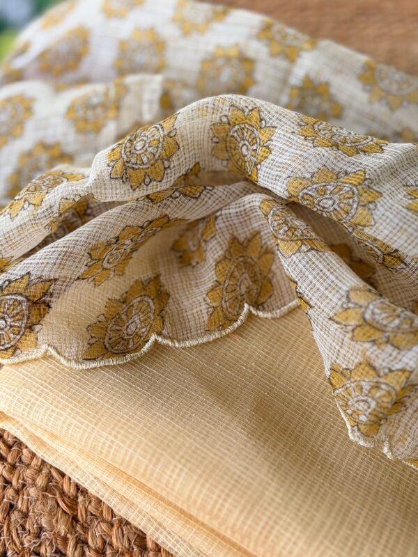 SHIMMER KOTA TOP AND AJRAK KOTA COTTON DUPATTA - Image 7