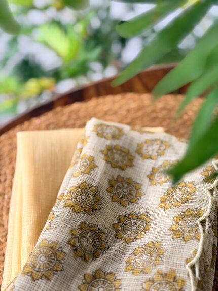 SHIMMER KOTA TOP AND AJRAK KOTA COTTON DUPATTA