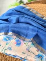 PRINTED SILK COTTON TOP AND LINEN DUPATTA - Image 7