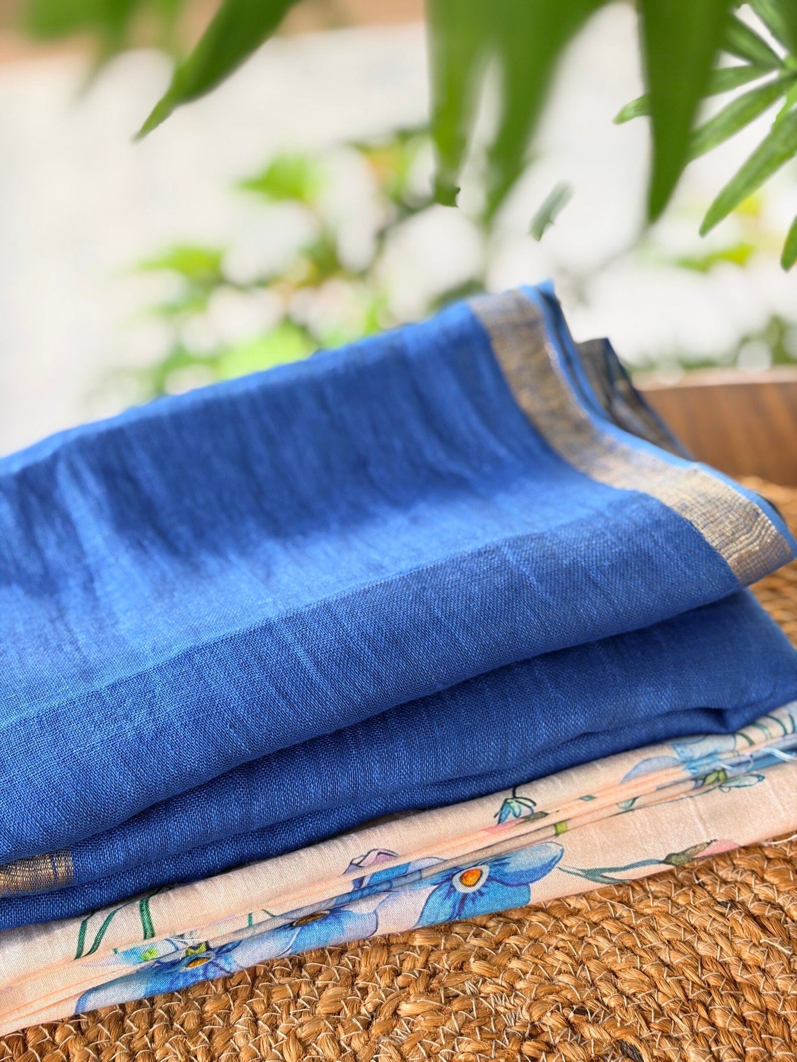 IMG_0554 PRINTED SILK COTTON TOP AND LINEN DUPATTA - Image 1