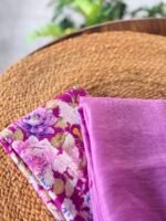 PRINTED SILK COTTON TOP AND LINEN DUPATTA - Image 4