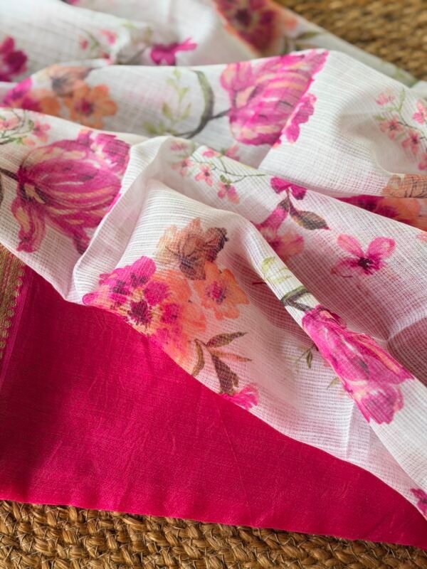 CHANDERI SILK COTTON TOP AND KOTA PRINTED DUPATTA - Image 3
