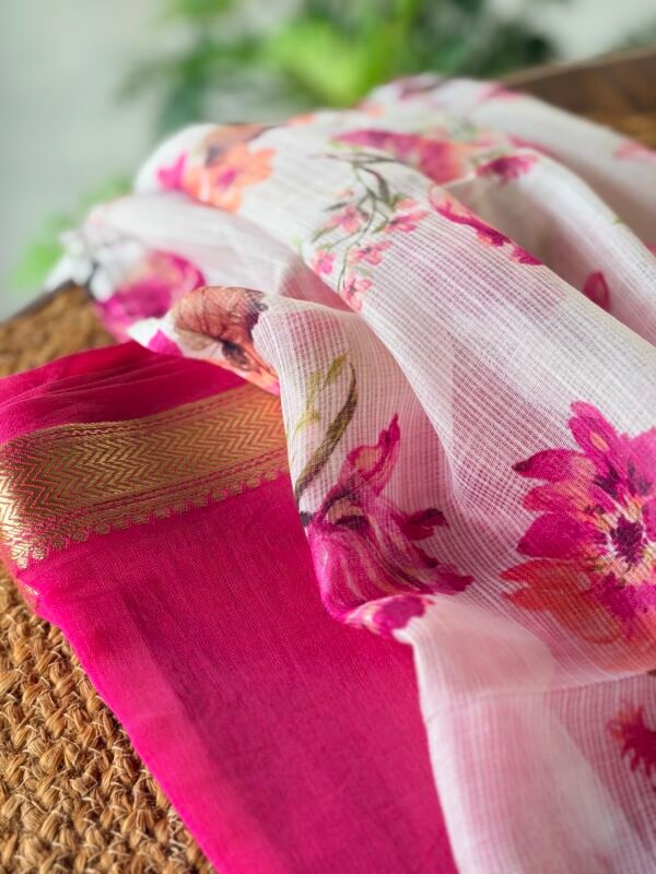 CHANDERI SILK COTTON TOP AND KOTA PRINTED DUPATTA - Image 6