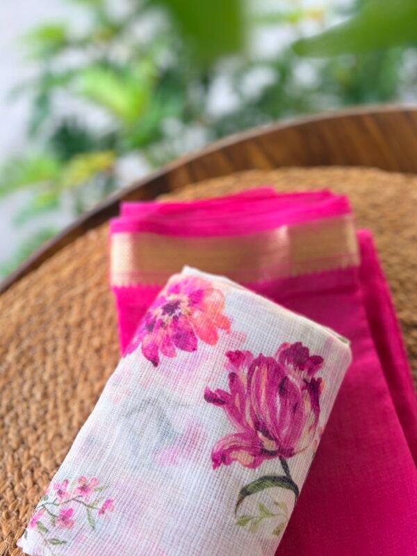 CHANDERI SILK COTTON TOP AND KOTA PRINTED DUPATTA - Image 4