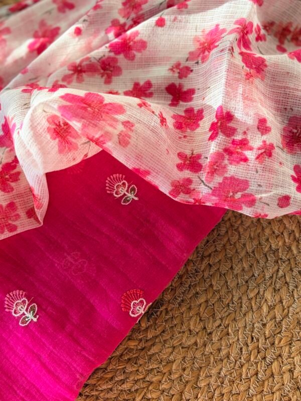 MUL CHANDERI TOP AND KOTA PRINTED DUPATTA - Image 7